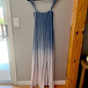 OTS Maxi Blue Ombré Dress
